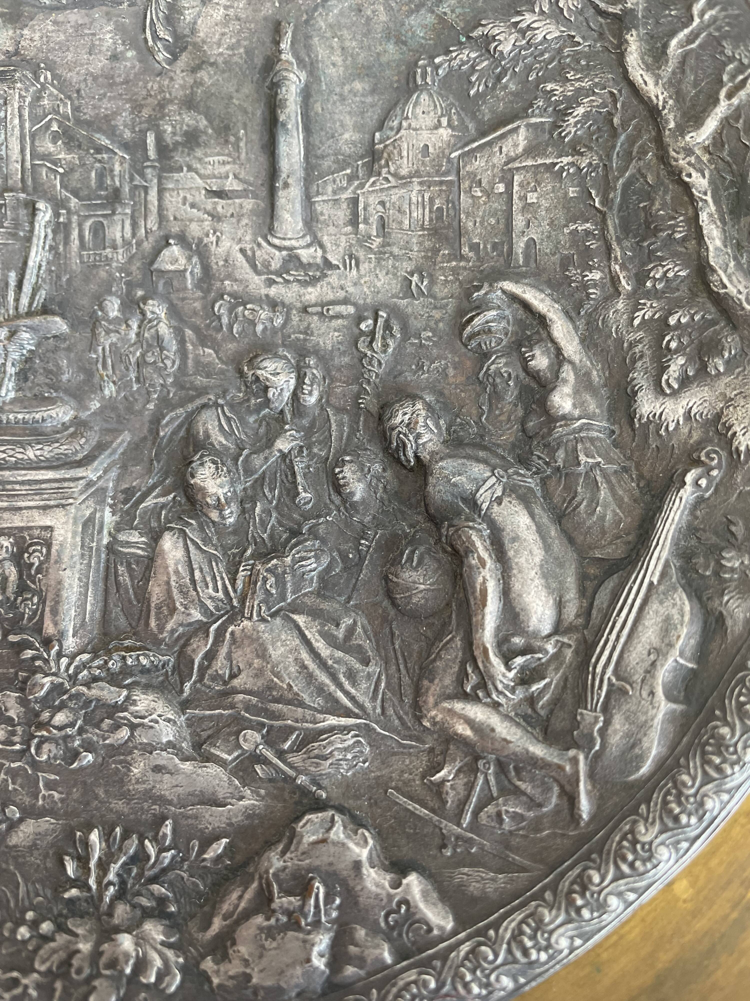 Antique, Standing cup, bronze, Napoleon III period, scene in the taste of antiquity, nineteenth, France