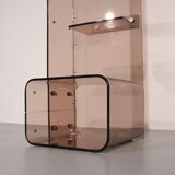 Iconic Michel Dumas Plexiglas bookcase – 1970s French space age design