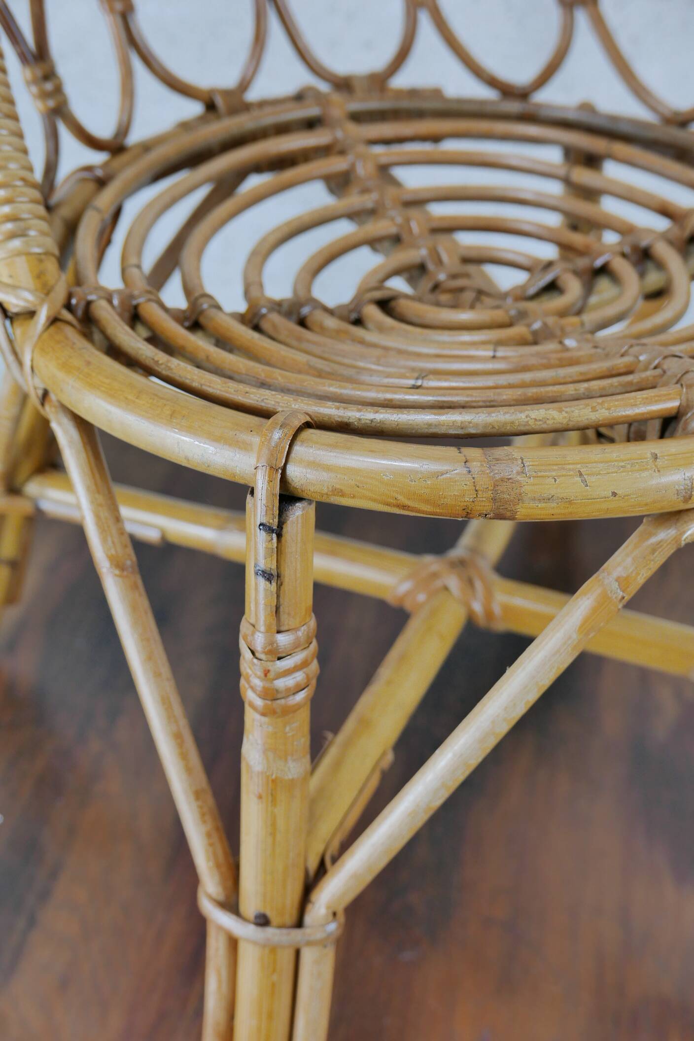Children's rattan chair
