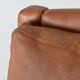 Canapé scandinave trois places en palissandre et cuir marron Danemark 1960