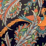 Turkish earthenware dish, coloured, handmade and signed Coskun Uzun, Kotahya, Turkey