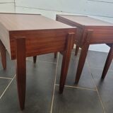 Pair of Scandinavian teak bedside tables from the 60s