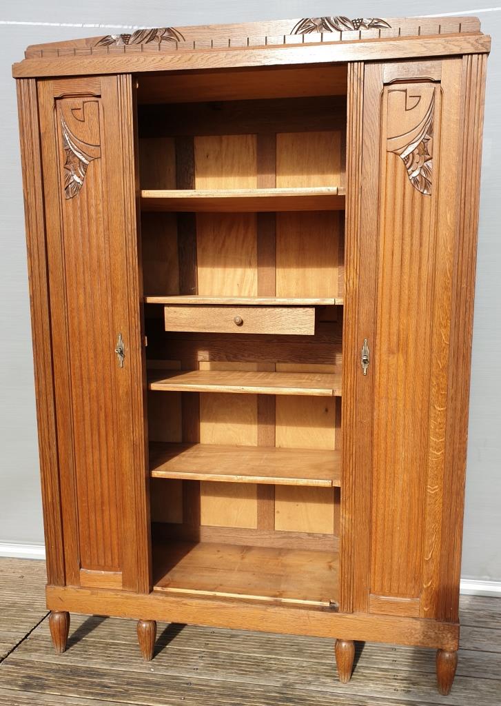 Art deco oak library