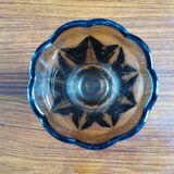Vase  ancien en verre fumé Vintage