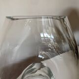 Solid crystal vase 1970 space age design