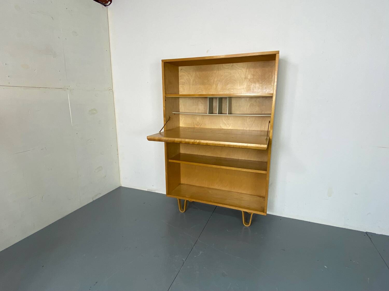 Bureau de Secrétaire Highboard Moderniste Mid-Century Bb04 par Cees Braakman pour Pastoe, 1950s