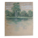 Aquarelle ancienne "les Rivages" fin XIX ème signée