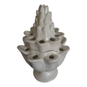 Porcelain artichoke flower pick