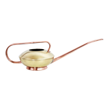 Watering can in brass and copper