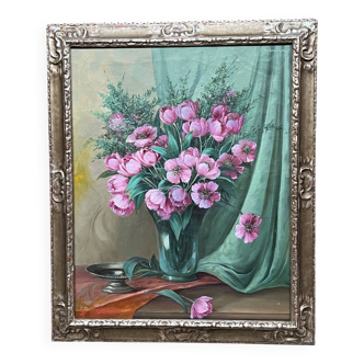 J.v. Langenhove. « Bouquet de fleurs ».