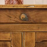 Patinated wooden Parisian sideboard