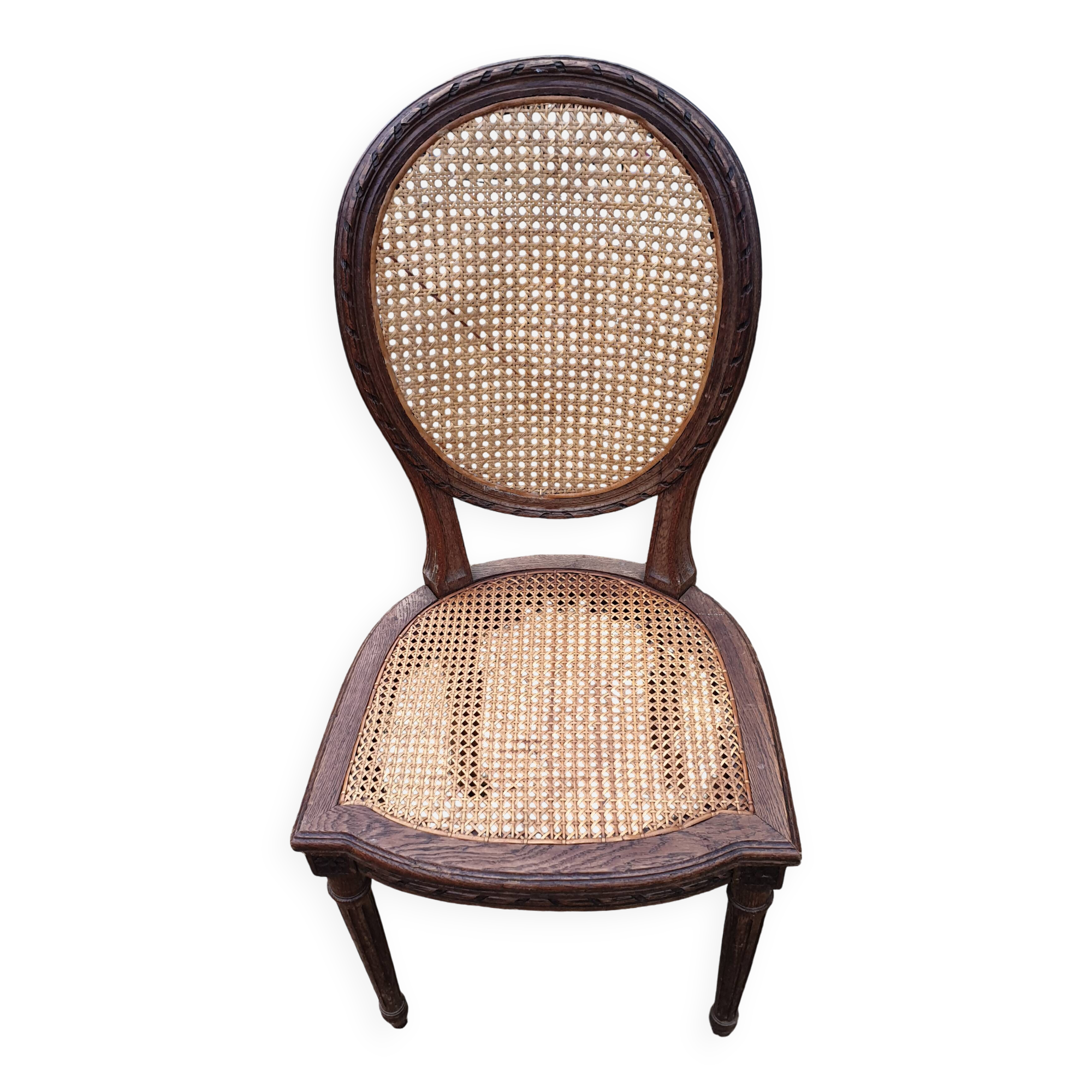 Louis XVI caned chair