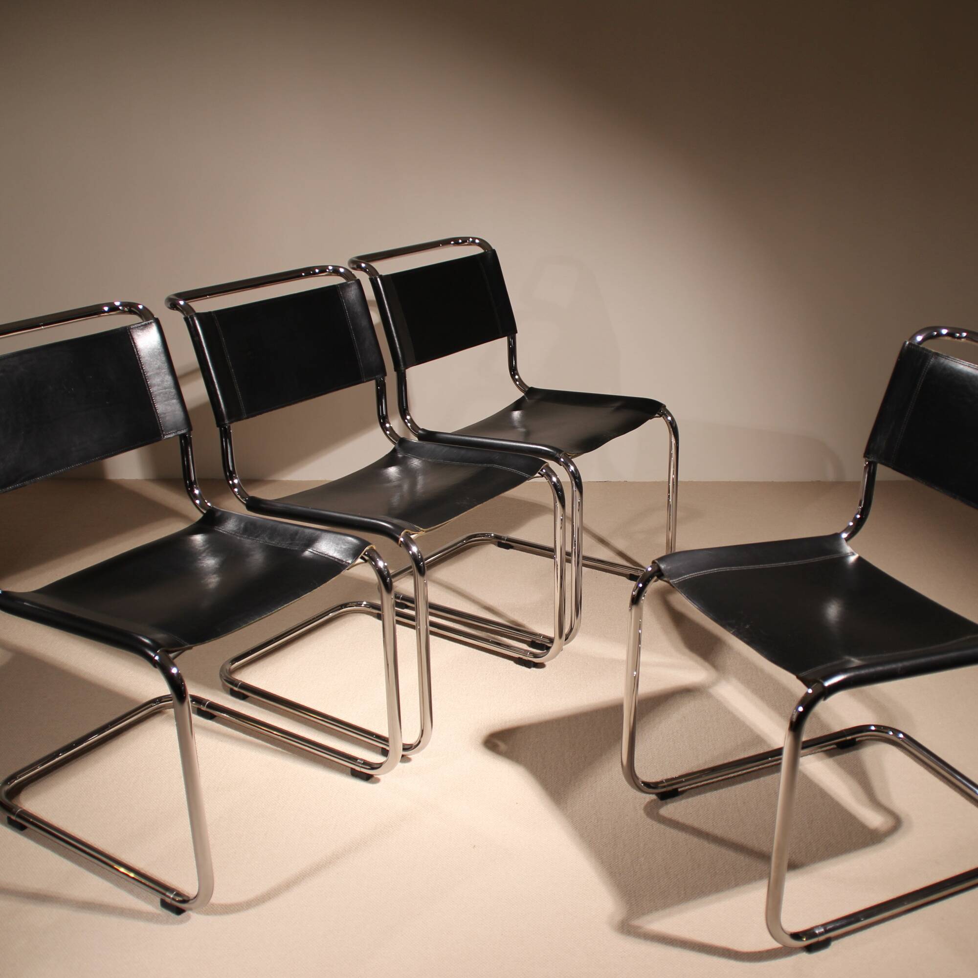 Four Cantilever Chairs ‚S33‘ by Mart Stam for Thonet | Germany 1926
