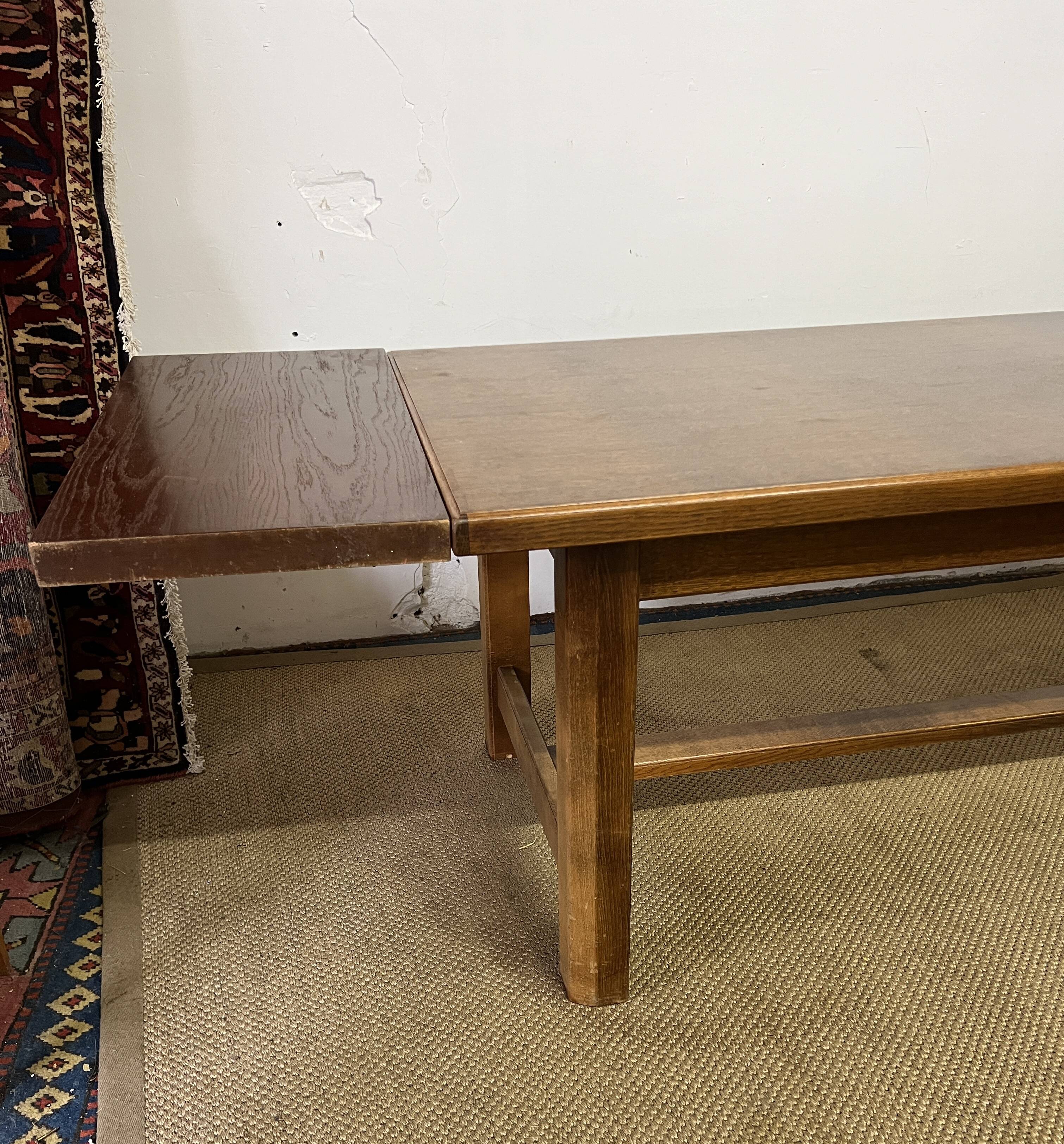 Vintage wooden farmhouse table