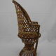 Emmanuelle style rattan doll armchair vintage toy