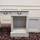 Classic English White Desk Set with Desk Chair