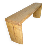 Bench 120 cm patinated solid wood