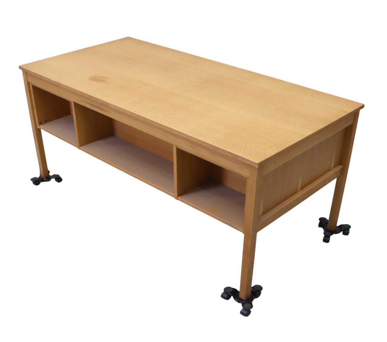 Scandinavian Double-Faced Oak Desk from the 1960s, Sweden