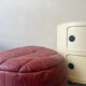 For round leather patchwork Dlg de sede, design 1970.