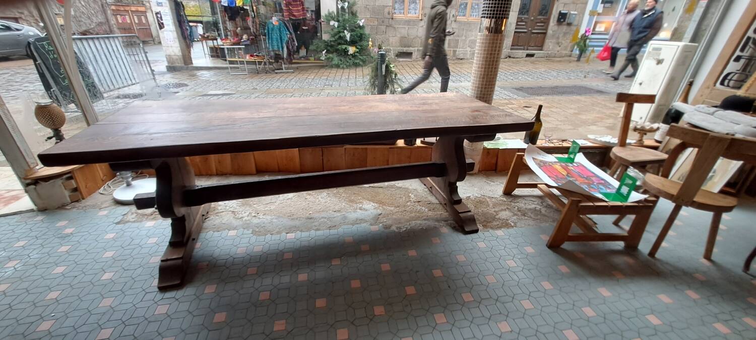 Monastery table early 20th century oak