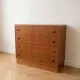 Commode scandinave en bois, années 60