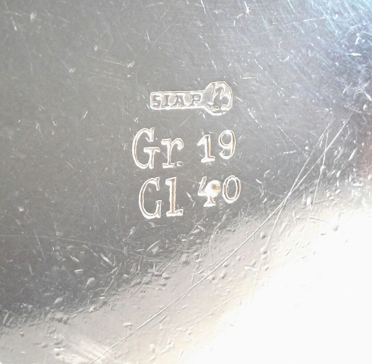 Vintage silver metala hotel teapot Diana Milano