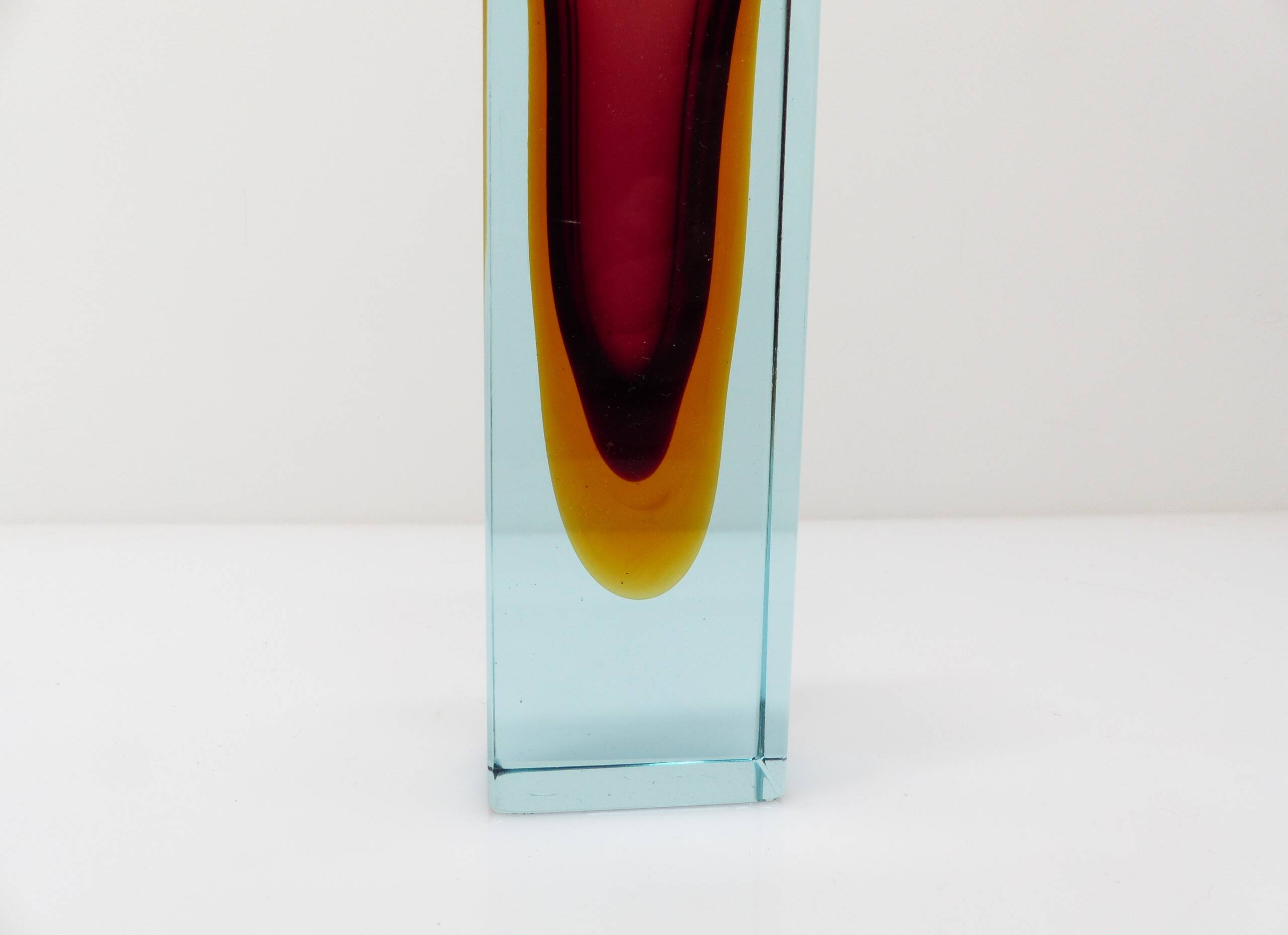 Submerged vase Seguso Vetri d'Arte, Murano, circa 1960