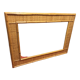 Rattan wicker mirror, 76x57 cm