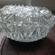 Plafonnier, applique vintage verre moulé