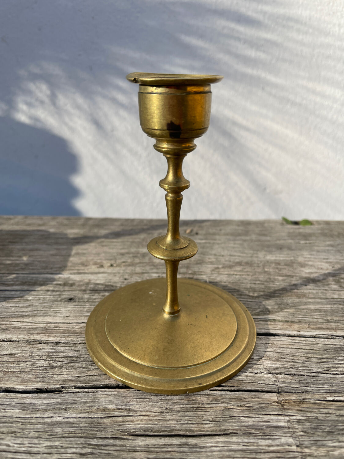 3 antique candlesticks in gold and silver metal