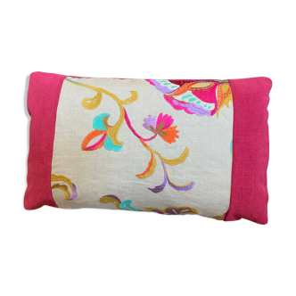 Embroidered rectangle cushion