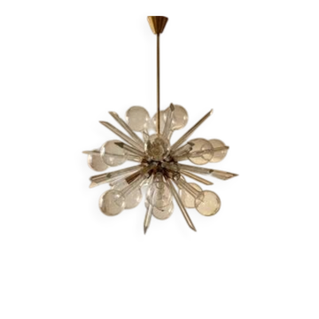 Chandelier “EXPLOSE” by René Roubíček, sculptural art glass ceiling light
