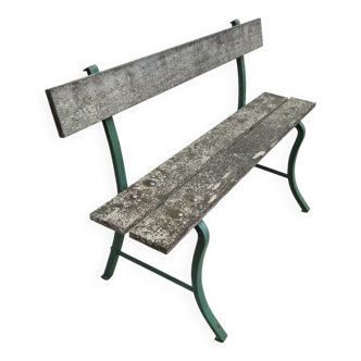 Old patinated garden bench 1950s