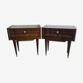 Pair of bedside tables in formica
