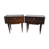 Pair of bedside tables in formica