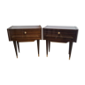 Pair of bedside tables in formica