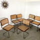 Lot de 6 chaises Cesca B32 Marcel Breuer, 1970