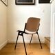 Chair DSC 106 by Giancarlo Piretti for Castelli 1970s' in beige cotton