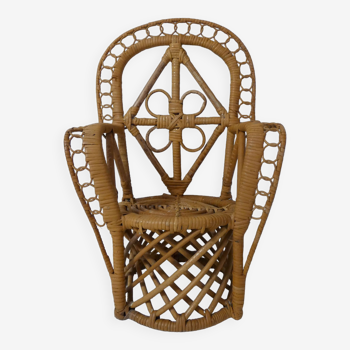 Emmanuelle armchair in rattan