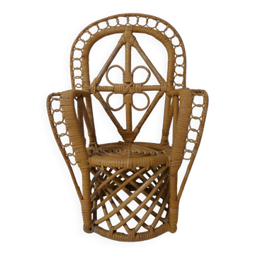Emmanuelle armchair in rattan