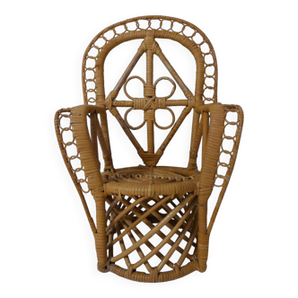 Emmanuelle armchair in rattan