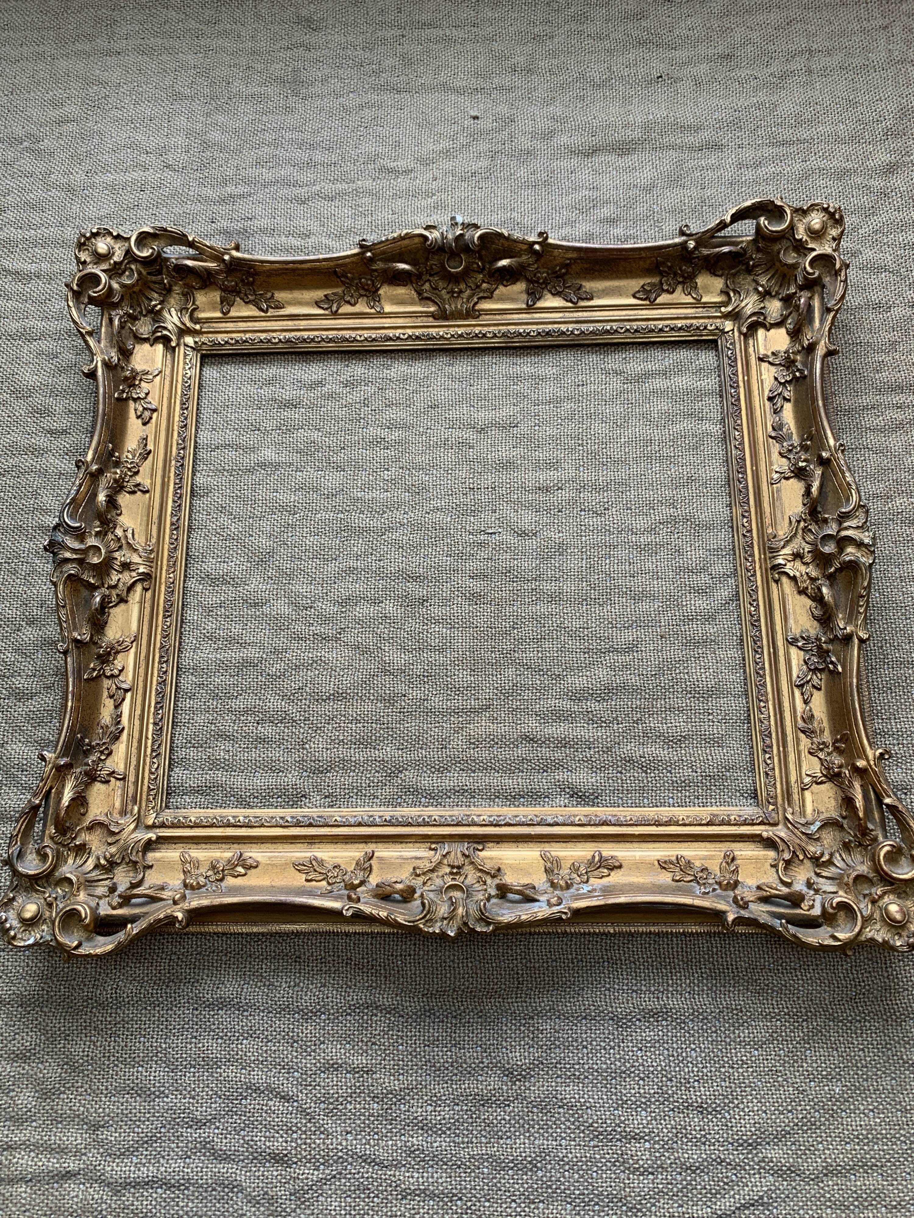 Gilded wood frame
