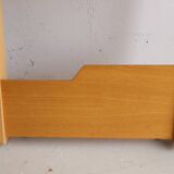 Vintage light wood wall bookcase