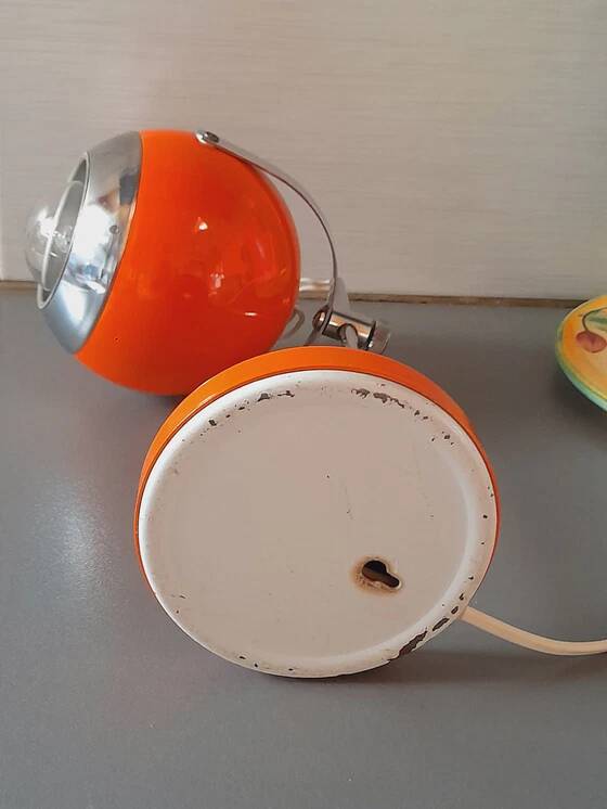 Orange Ball Eye Lamp 1970