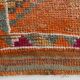 3x11 Pumpkin Orange Vintage Runner Rug, Wool Runner Rug, 77x326Cm