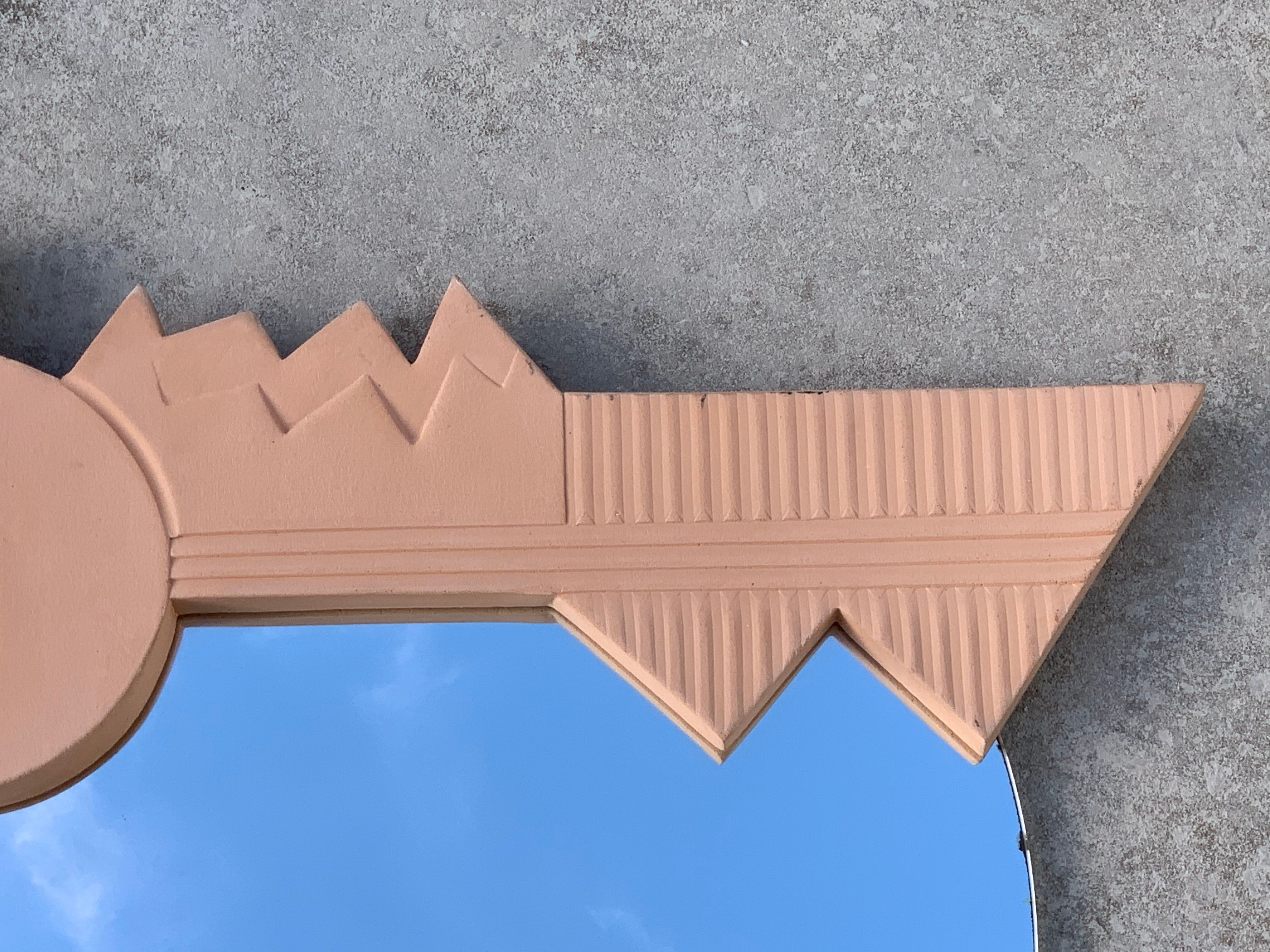 Mirror art deco style in sandstone