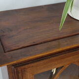 Old atisanal wooden library showcase