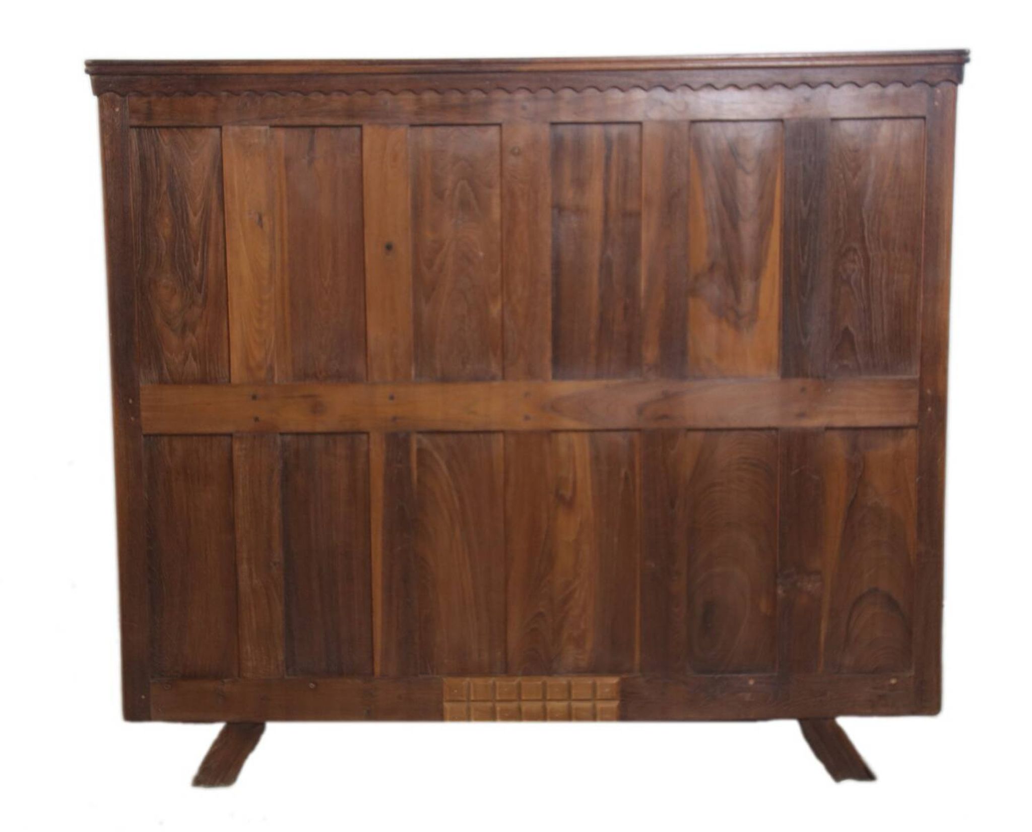 Antique glass-fronted buffet in Burmese teak