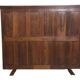 Antique glass-fronted buffet in Burmese teak