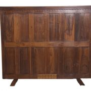 Antique glass-fronted buffet in Burmese teak